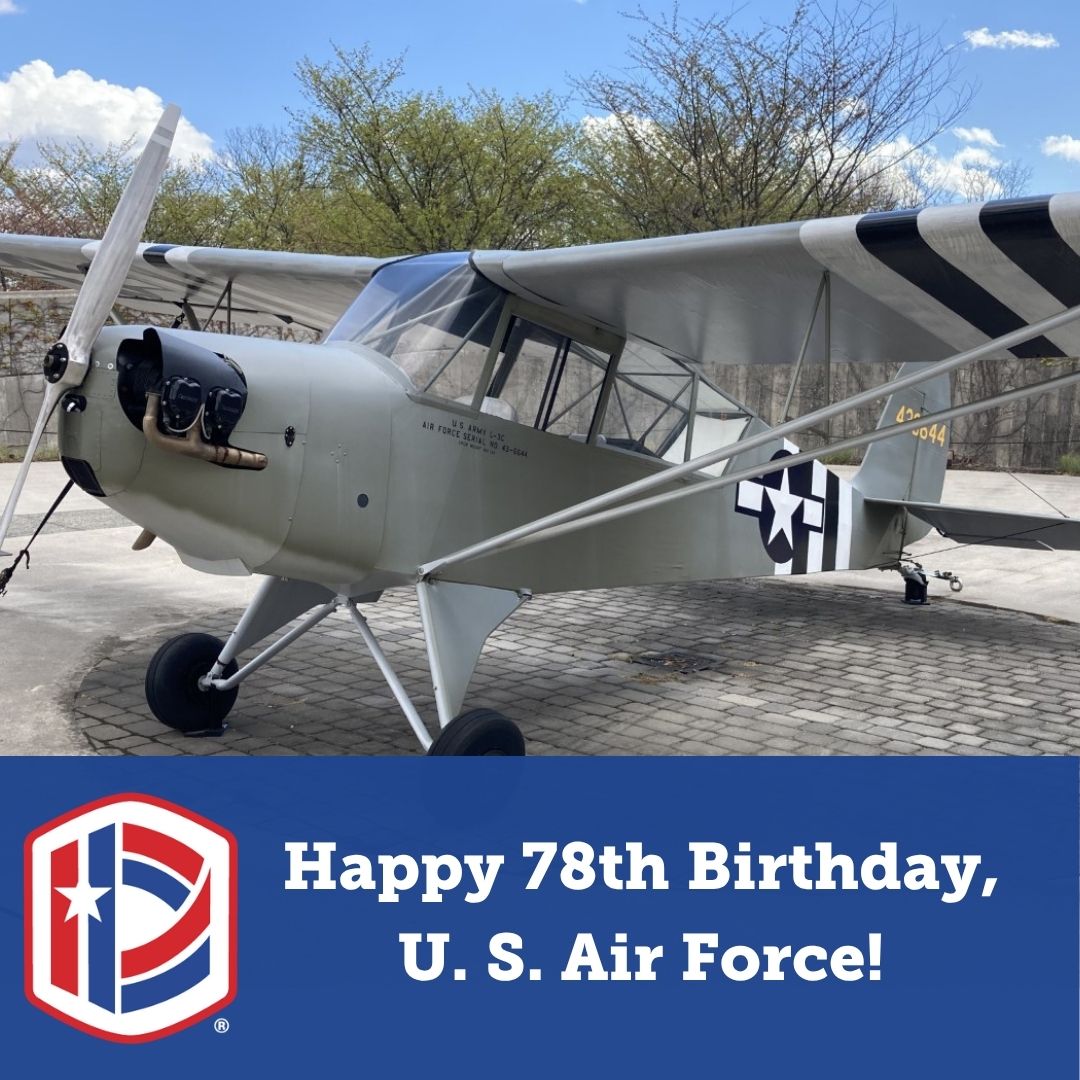 Happy 78th birthday, U.S. Air Force! Airmen, thank you for all you do to protect our nation. Air Force veterans receive complimentary admission to the Memorial today (admission is always free for Active-duty service members). #USAF