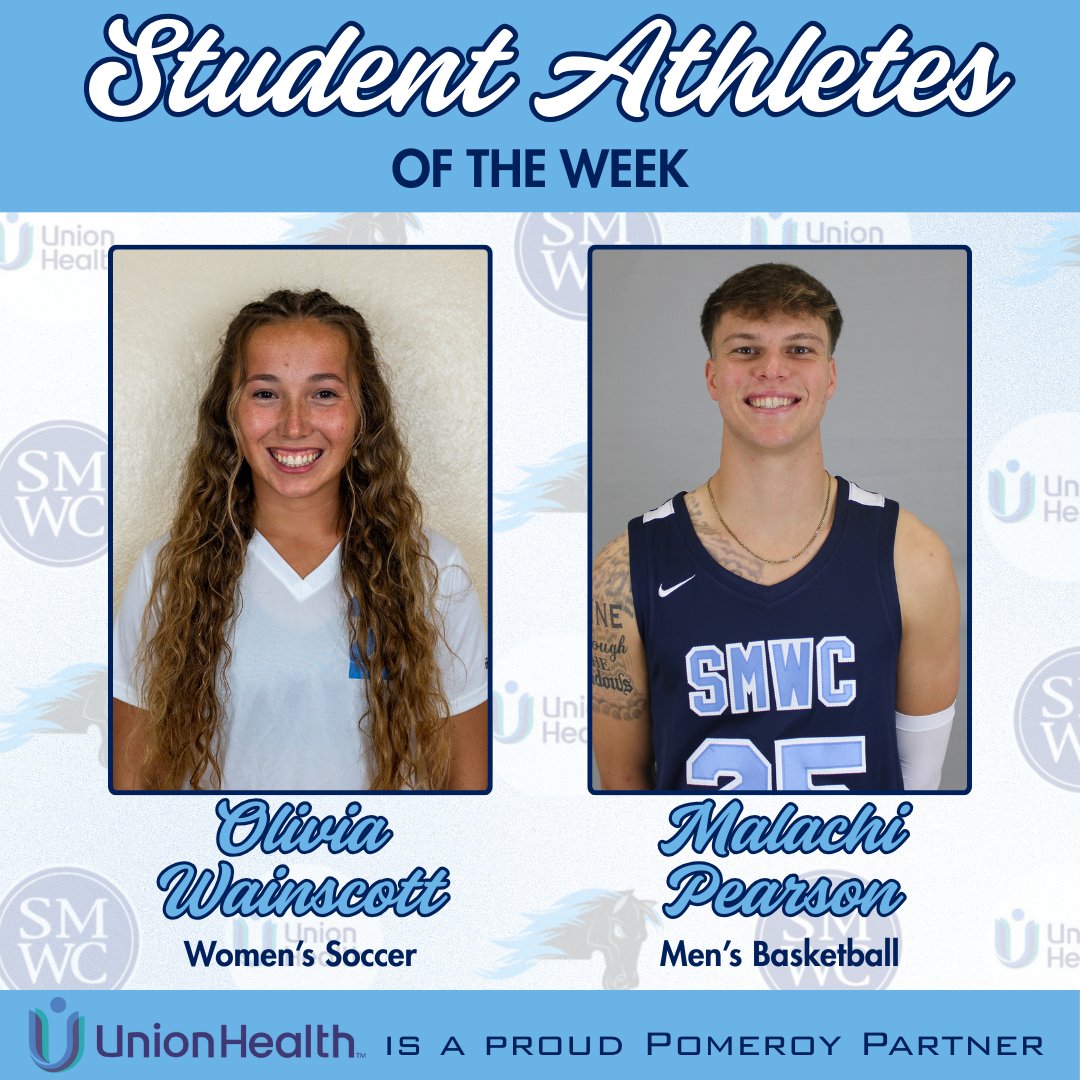 This week we are excited to announce Olivia Wainscott and Malachi Pearson as our Union Health Student-Athletes of the Week. We admire your dedication to both your teams and your academics! Congratulations!