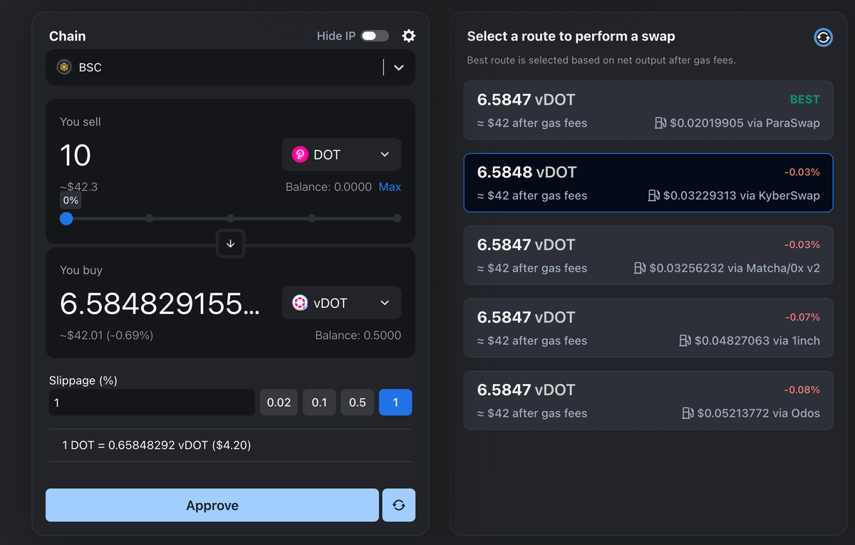 JeanzB3384's tweet photo. @Bifrost @BNBCHAIN 2/
Thanks to our friends at @hyperbridge, you can access native staking instantly by holding $vDOT directly on BNB Chain.
No complex setups. No long waits. Just pure staking power, simplified. ๐ง ๐ก
#BifrostOnBNB #StakingSimplified https://t.co/QWO1qzJGG7