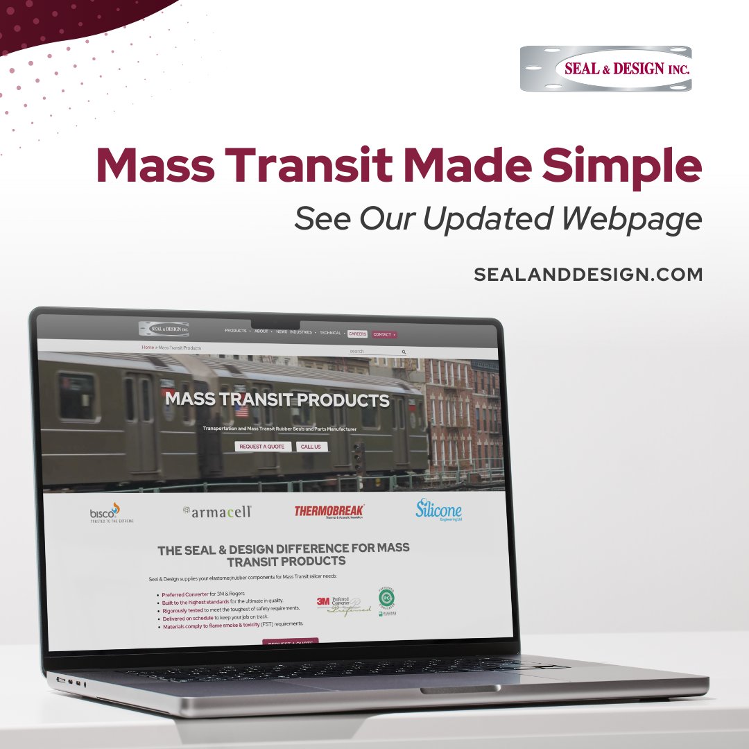 Engineers, purchasers &amp; maintenance pros—our refreshed Mass Transit Products page has what you need. From HVAC seals to vibration isolation &amp; flooring, explore certified solutions built to perform.

Check it out: hubs.li/Q03FWRqR0

#MassTransit #BISCO #ARMACELL #3M