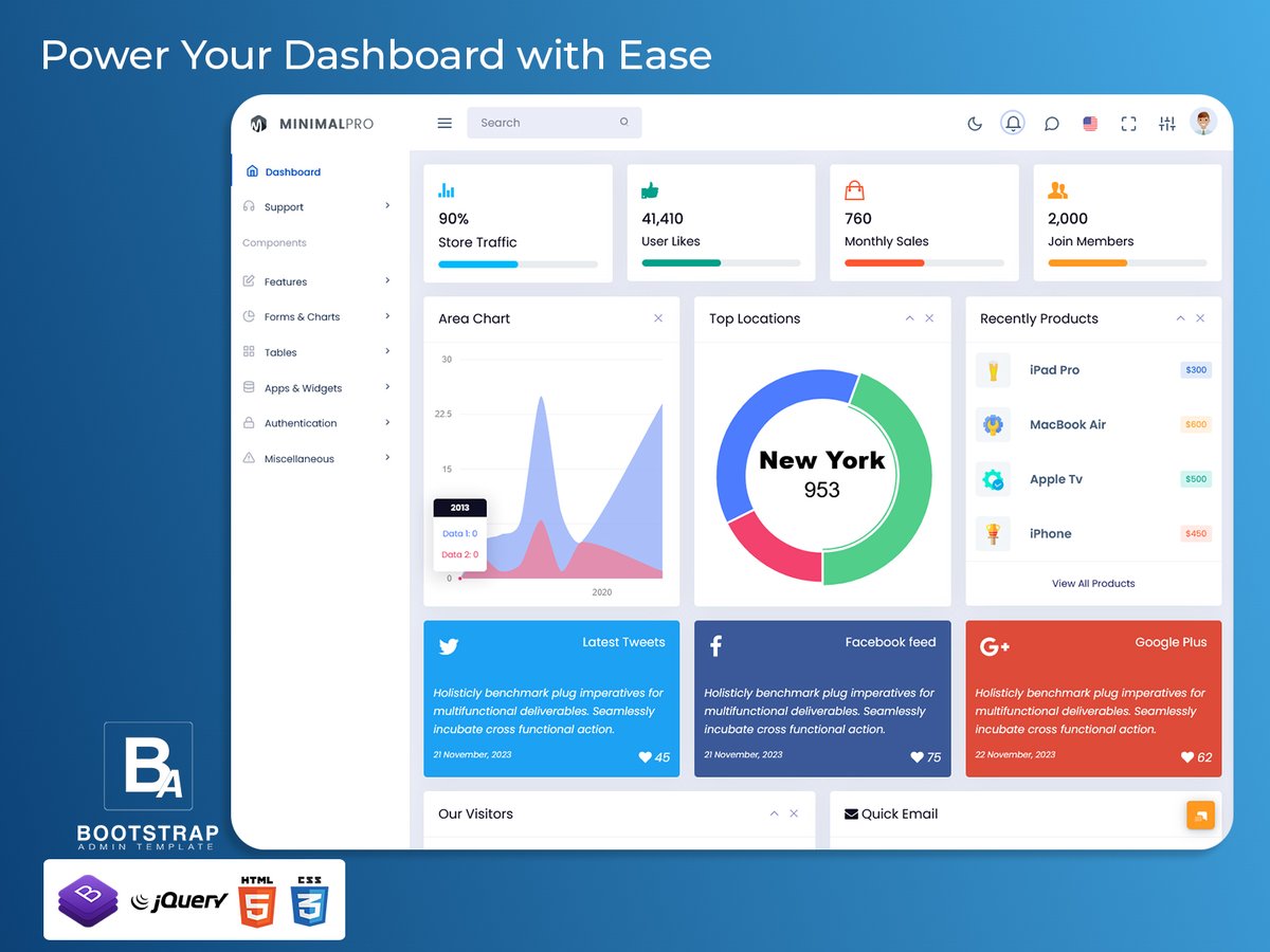 AdminTemplate's tweet image. Power Your Dashboard with Ease by Bootstrap Admin Template
.
Buy Now: bootstrapadmintemplate.com/product/minima…
.
#BootstrapTemplate #AdminTemplate #BootstrapDashboard #WebTemplates #DashboardUI #UIFramework #WebAppDesign #AdminPanel #BootstrapUI #UiDesign #Webdesign #Uidashboard