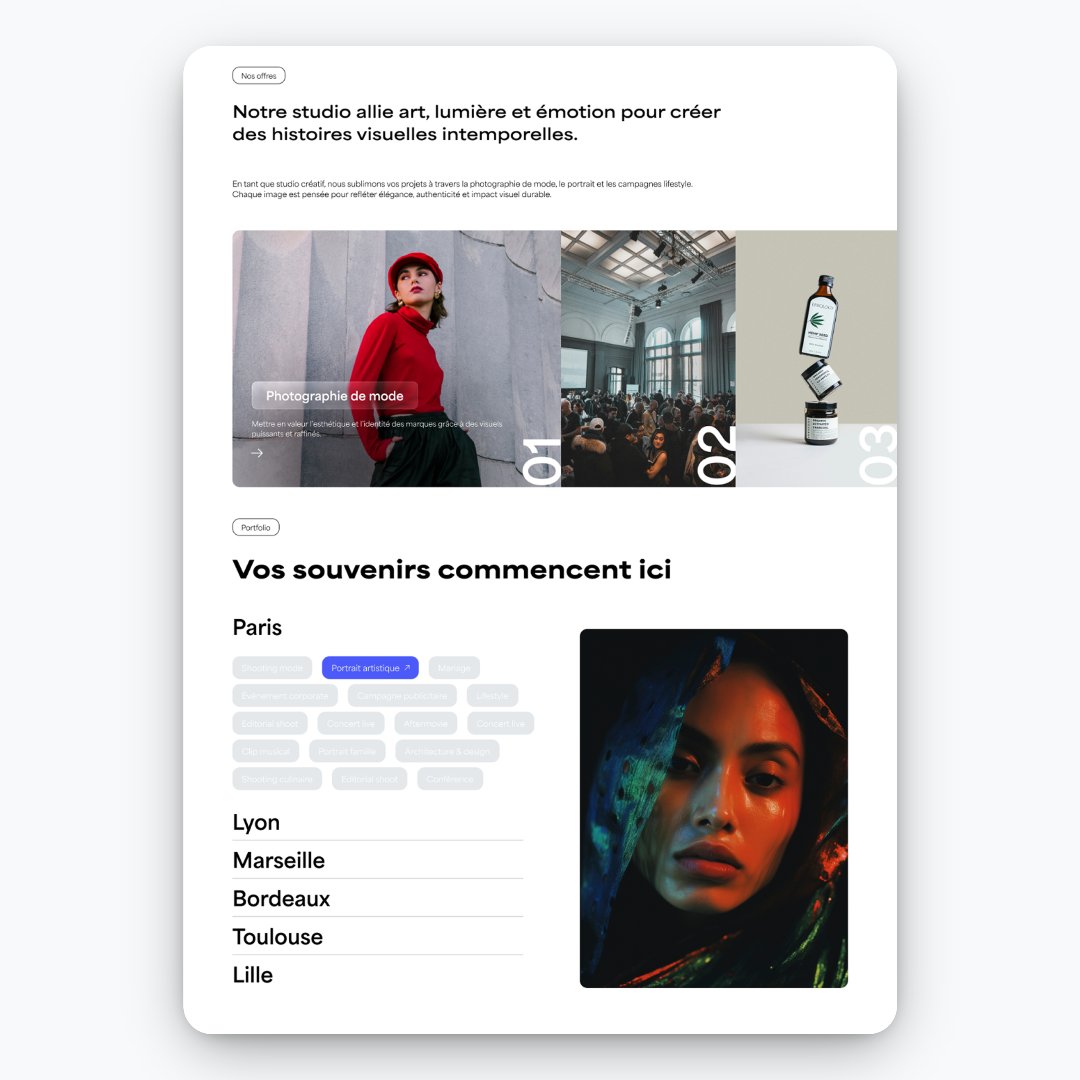 MatuiDesign's tweet image. Website reveal for a photography studio🚀
Modern  &amp;amp; conversion-focused.