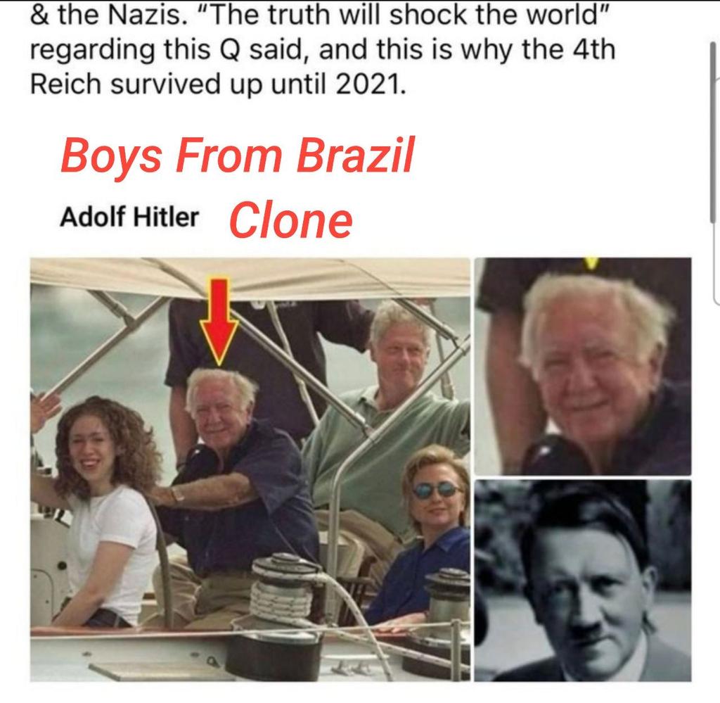JBenedetto5's tweet image. By the time #ChelseaClinton was the age she was in this picture, #AdolphHitler would&apos;ve been over 💯 years old .. either this man the picture &amp;amp; claims 2 be #Hitler has received numerous organ transplants &amp;amp; #Adrenochrome treatments 2 extend his health or this&apos;s a #Clone of #Hitler…