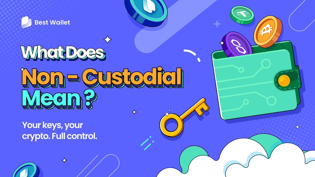 What is a Non-Custodial Wallet? 🔑

A non custodial wallet gives you full control of your crypto. Unlike custodial wallets on exchanges, no third party can freeze, limit, or move your funds.

This works because you alone manage your private keys. That keeps your crypto secure,