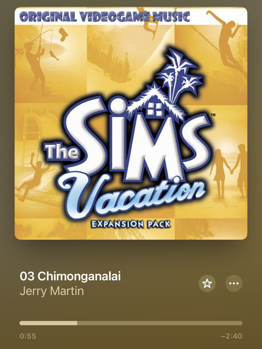 TheCSSSkeptic's tweet image. That time you ask Siri to play calming music and it plays songs from the sims  vacation.
And I still feel peaceful?