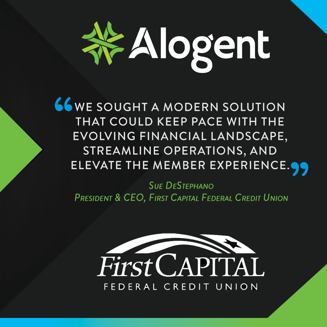 alogentcorp's tweet image. First Capital Federal Credit Union has upgraded to Alogent’s cloud-based Unify platform, streamlining payment processing &amp;amp; boosting automation. The move supports scalability, efficiency, &amp;amp; a stronger member experience &amp;gt;&amp;gt; hubs.ly/Q03JHWC60

#creditunion #paymentsolutions