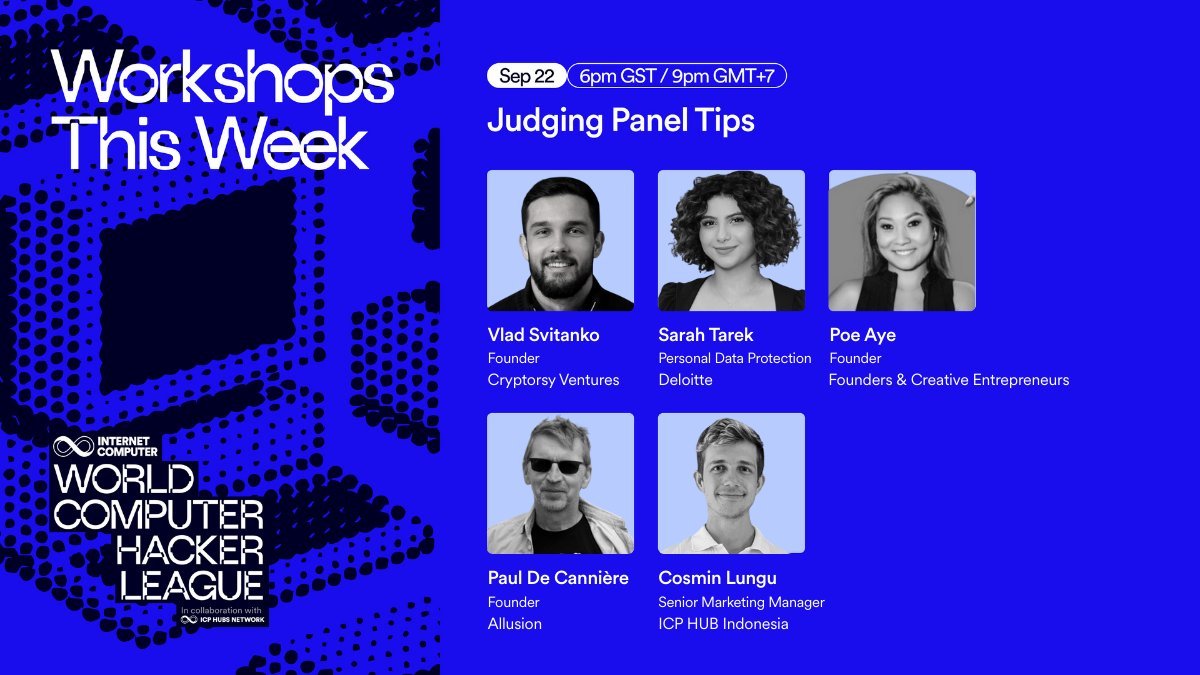 Tune in for the #WCHL25 Judges’ Firechat – Sep 22!

📍 Right here on X
⏰ 18:00 GST | 21:00 GMT+7

Get insights on:
What makes hackers stand out
Trends in AI, Web3 &amp; hacking
How judges evaluate projects
Tips to turn hacks into startups

With special guests: Poe Aye, Sarah Tarek,