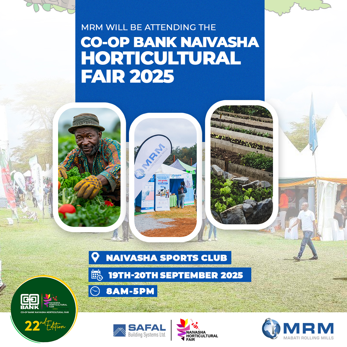 MRM_Mabati's tweet image. This weekend, all roads lead to Naivasha. 

Join us at the 23rd Edition of the Coop Bank Naivasha Horticultural Fair happening on September 19th &amp;amp; 20th at the Naivasha Sports Club.

#MRM #NaivashaHorticulturalFair2025 #BuildingSolutions #Sustainability