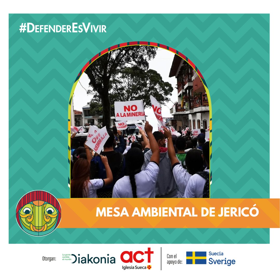 #FelizJueves para contarles que la Mesa Ambiental de #Jericó, Antioquia, entre los tres procesos sociales comunitarios finalista del Premio Nacional de Derechos Humanos de Colombia <a href="/PremioNalDDHH/">Premio Nacional de Derechos Humanos Colombia</a>.
#JericóSinMinería #FueraAngloGold