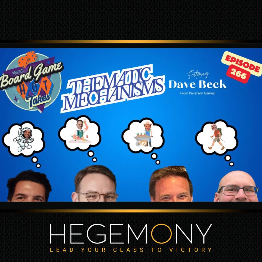 💡Board Game Hot Takes mentioned Hegemony again, this time in their Theme Driven Mechanisms episode!

👉 boardgamegeek.com/blog/11603/blo…

👉Check out Hegemony and its expansions:  hegemonicproject.com/shop/

#BoardGames #Hegemony #Podcast #ThemeDrivenGames #HegemonicProjectGames