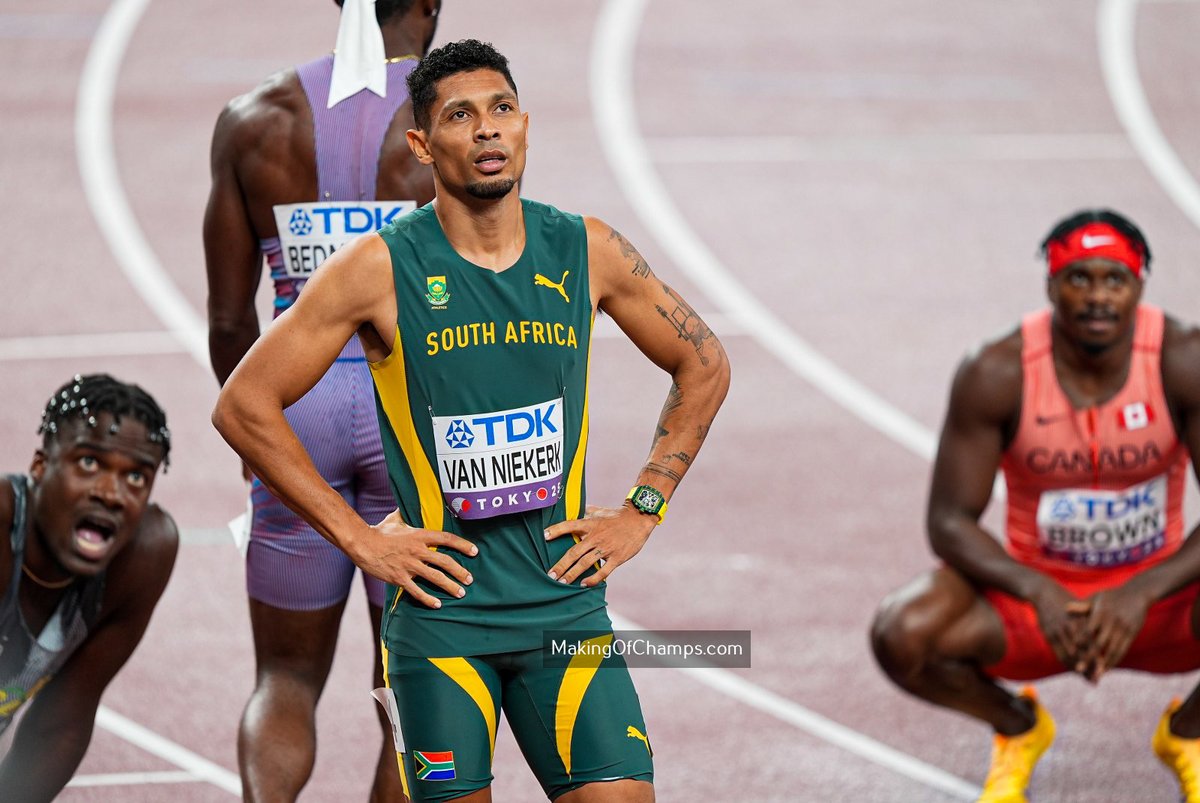 MakingOfChamps's tweet photo. One of the greatest athletes of his generation - injuries really dealt with South Africa's Wayde Van Niekerk. 

Since the heights of 2015-2017, he has struggled to hit that kind of form again. 

Van Niekerk missed out on a place in the final of the men's 200m, finishing 10th overall in the semifinals after finishing 4th in heat 1 with a time of 20.12s.