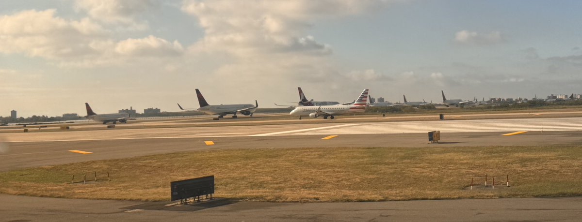 We are #14 for takeoff line at #JFK