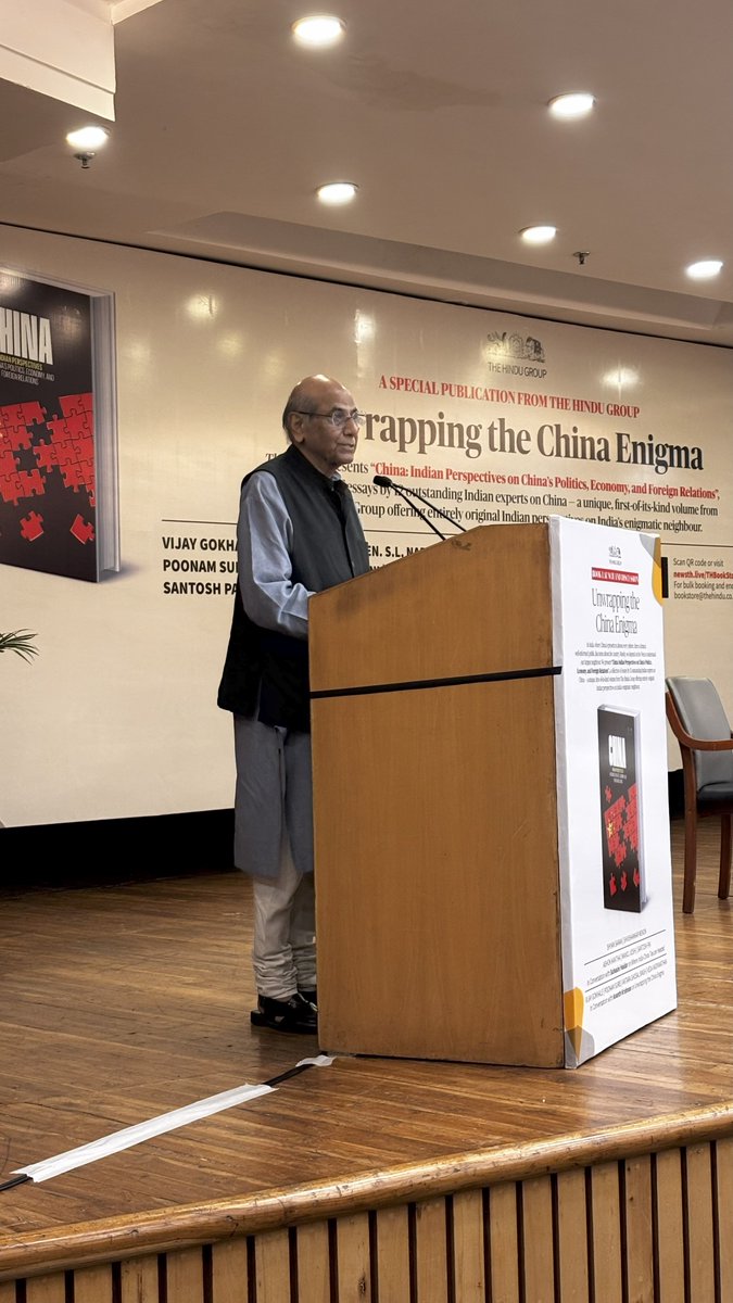 the_hindu's tweet image. “I would like to thank The Hindu for this initiative. I’m glad to hear it’s only the first of many, with more conferences and interactions on subjects of great topical interest to come,” said Shyam Saran, former Foreign Secretary of India.