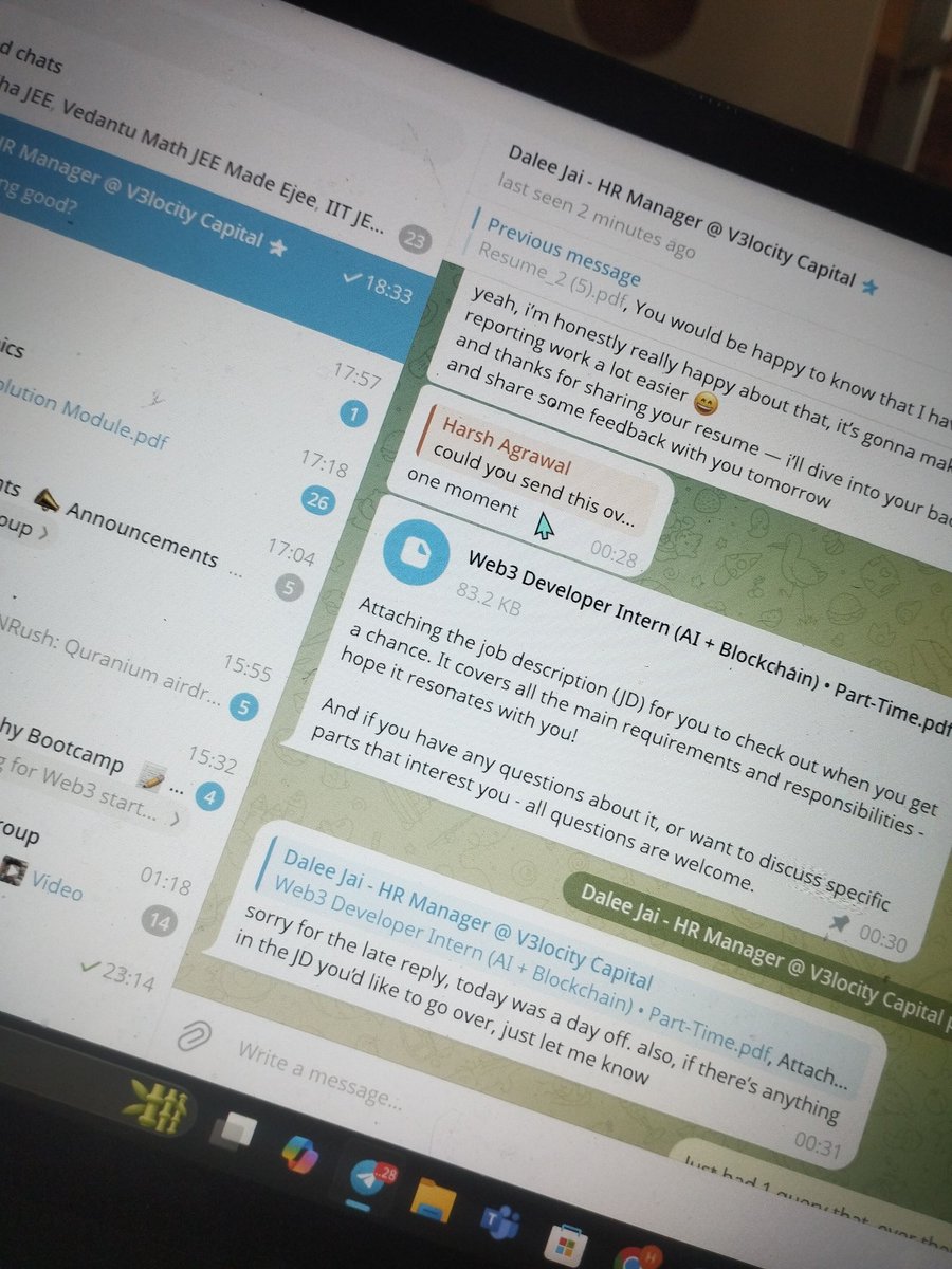 callmeharshh's tweet image. Internship landing soon! 🚀🤘🏻
Like crazy stuff going on 🤯
@Ishansharma7390 - thanks for inspiring me to do something apart from the crowd, like your story always motivates me to push myself beyond the limits!
Again proving the fact - 
Skills 🧑🏻‍💻 &amp;gt;&amp;gt;&amp;gt; College Degree 🎓 
#AI #Web3