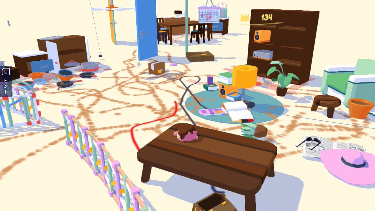 #HenryHalfhead なんだこのゲーム、楽しいな！
いたずらガチョウと同じ空気を感じる…
あーあ、部屋ぐっちゃぐちゃにしちゃった〜