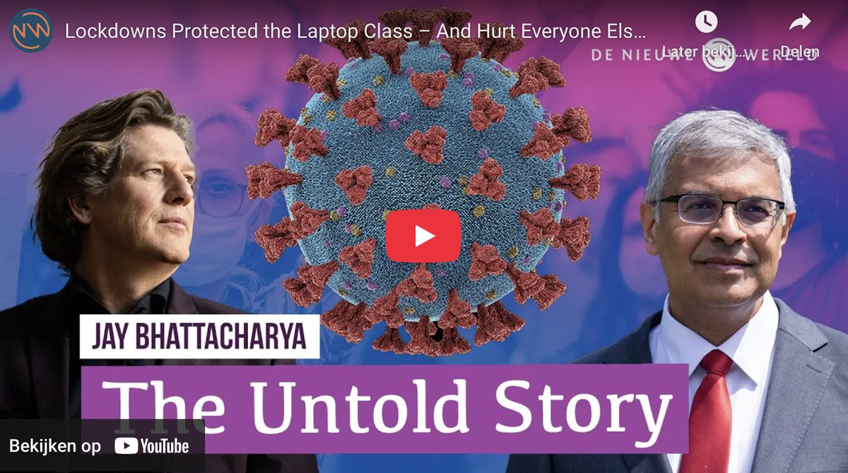 VaxPrev's tweet image. Jay Bhattacharya, kijkt in dit interview (in het Engels) met De Nieuwe Wereld terug op de coronapandemie, de lockdowns en de Great Barrington Declaration. Hij gaat in op het falen van wetenschap, politiek en media.

Zie: vaccinatieschade.be