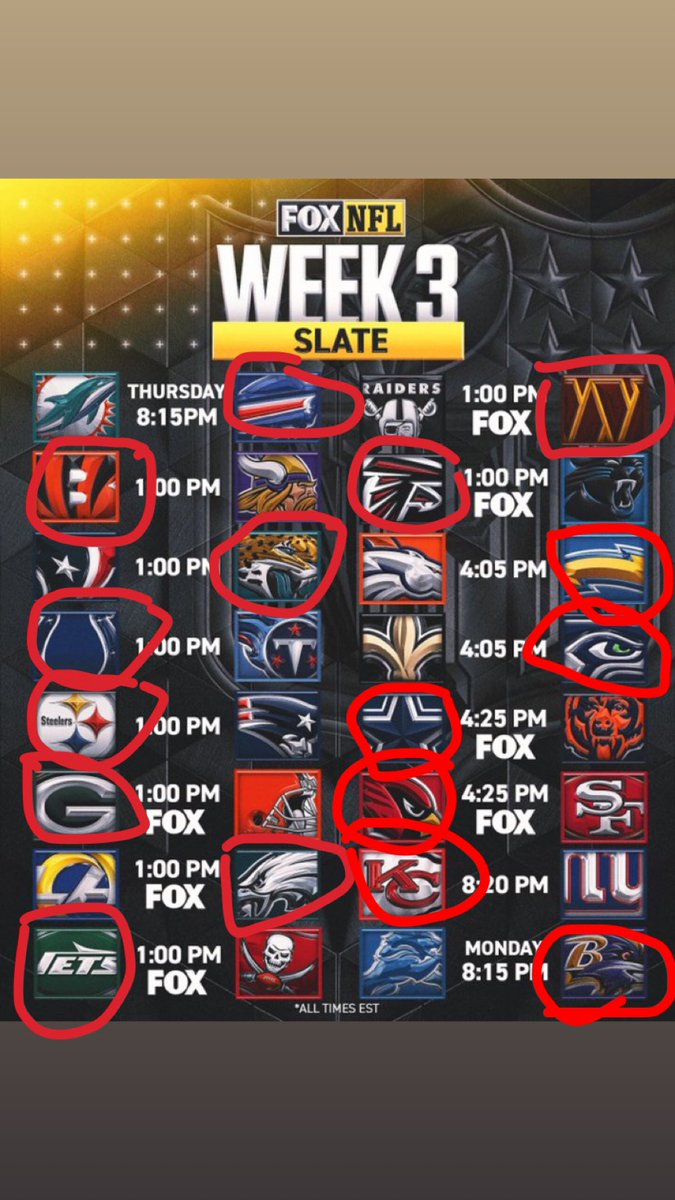 SayFizz's tweet image. NFL Week 3 Predictions 😎 
Current Record: 23-9 ✅