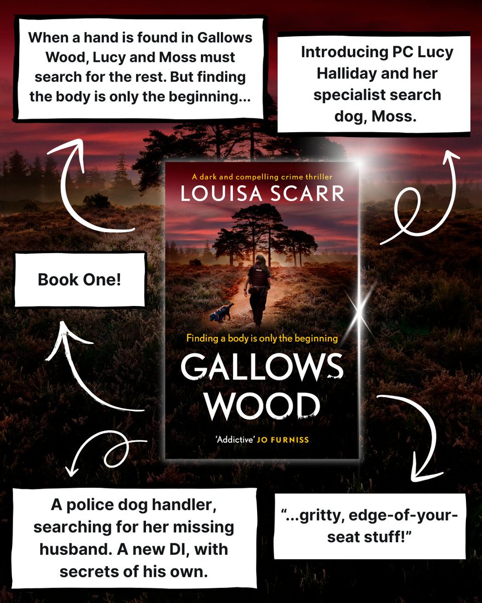 Broken House is out in less than a month, but there is still time to catch up! Here's a bit more about Gallows Wood - book one. Where we first meet Lucy and Jack - and Moss, of course!
Link to order here: geni.us/GallowsWood