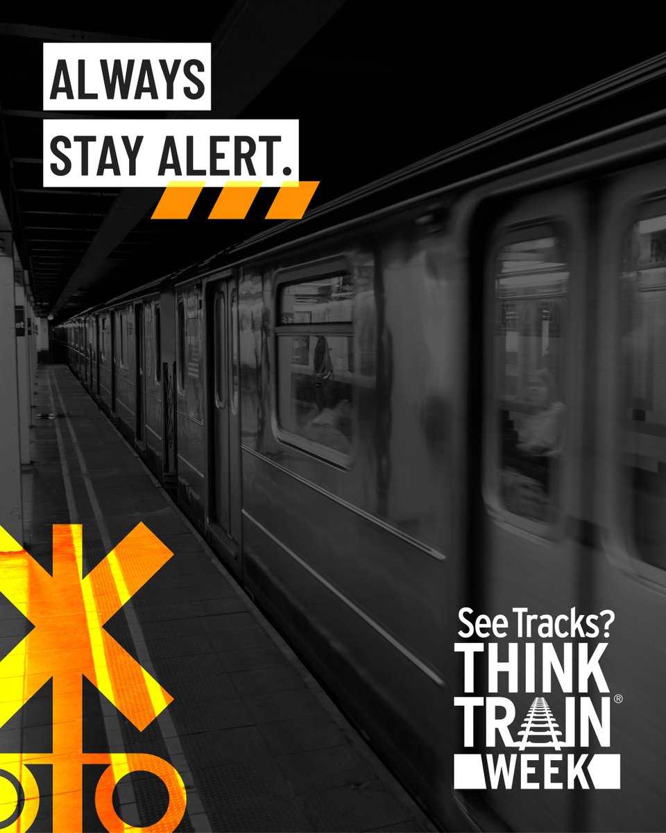 olinational's tweet image. Always stay alert when using rail #transit systems. #SeeTracksThinkTrainWeek #STOPTrackTragedies