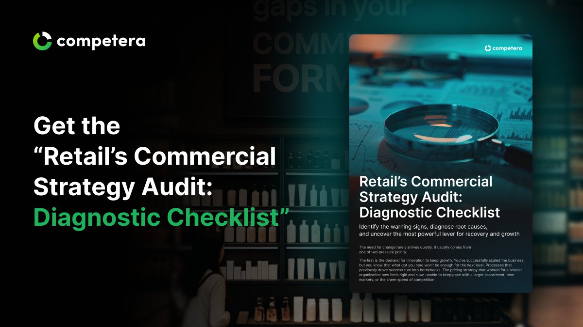 Competera_ai's tweet image. Is your retail strategy failing to keep pace? 📉
We built a new diagnostic checklist to help you identify what's holding your business back and where to find new growth.
Get the Retail’s Commercial Strategy Audit  👇
hubs.ly/Q03JWSFx0