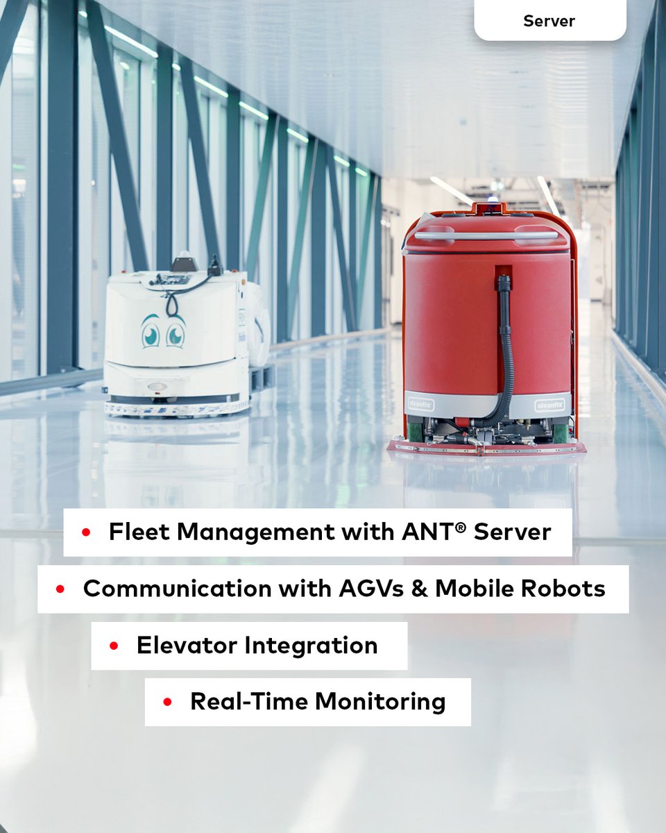CleanfixRobot's tweet image. The RA660 Navi XL’s Trimlevels
➡️ Pure – modern autonomous cleaning
➡️ Connect – remote control & reports
➡️ Unlimited – highest autonomy with docking station
➡️ Server – fleet management for complex environments
From warehouses to airports, hospitals to production halls.