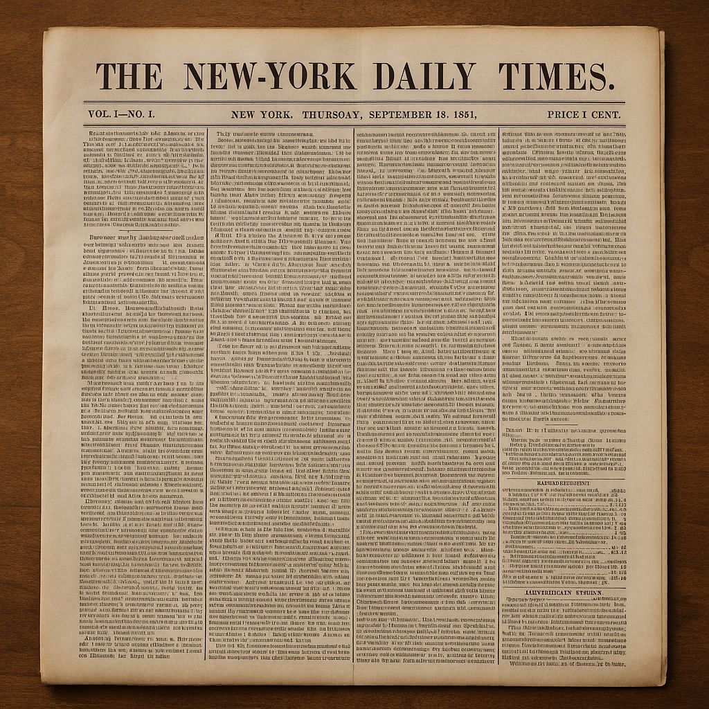 thekumachan's tweet image. Do you think history judged All the News That’s Fit to Print fairly?

thekumachan.com/all-the-news-t…
Dive deeper 👆

@thekumachan #AllTheNews #DemocracyAndPress #HistoricDebut #JournalismHistory #MediaLegacy #NewYorkTimes1851 #NewsThatMatters #PaperOfRecord