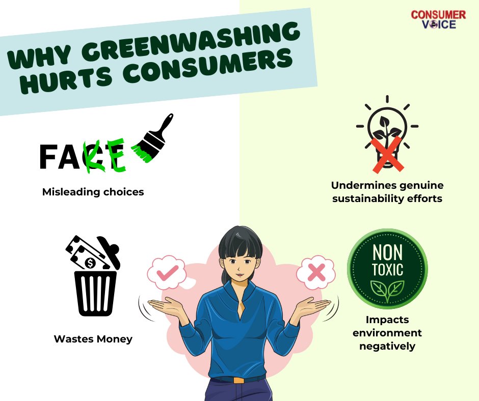 Greenwashing may look eco-friendly, but it actually hurts consumers and the planet. ❌
It misleads people into making wrong choices, wastes money, undermines real sustainability efforts, and harms the environment.
Let’s be aware, ask questions, and choose genuinely sustainable