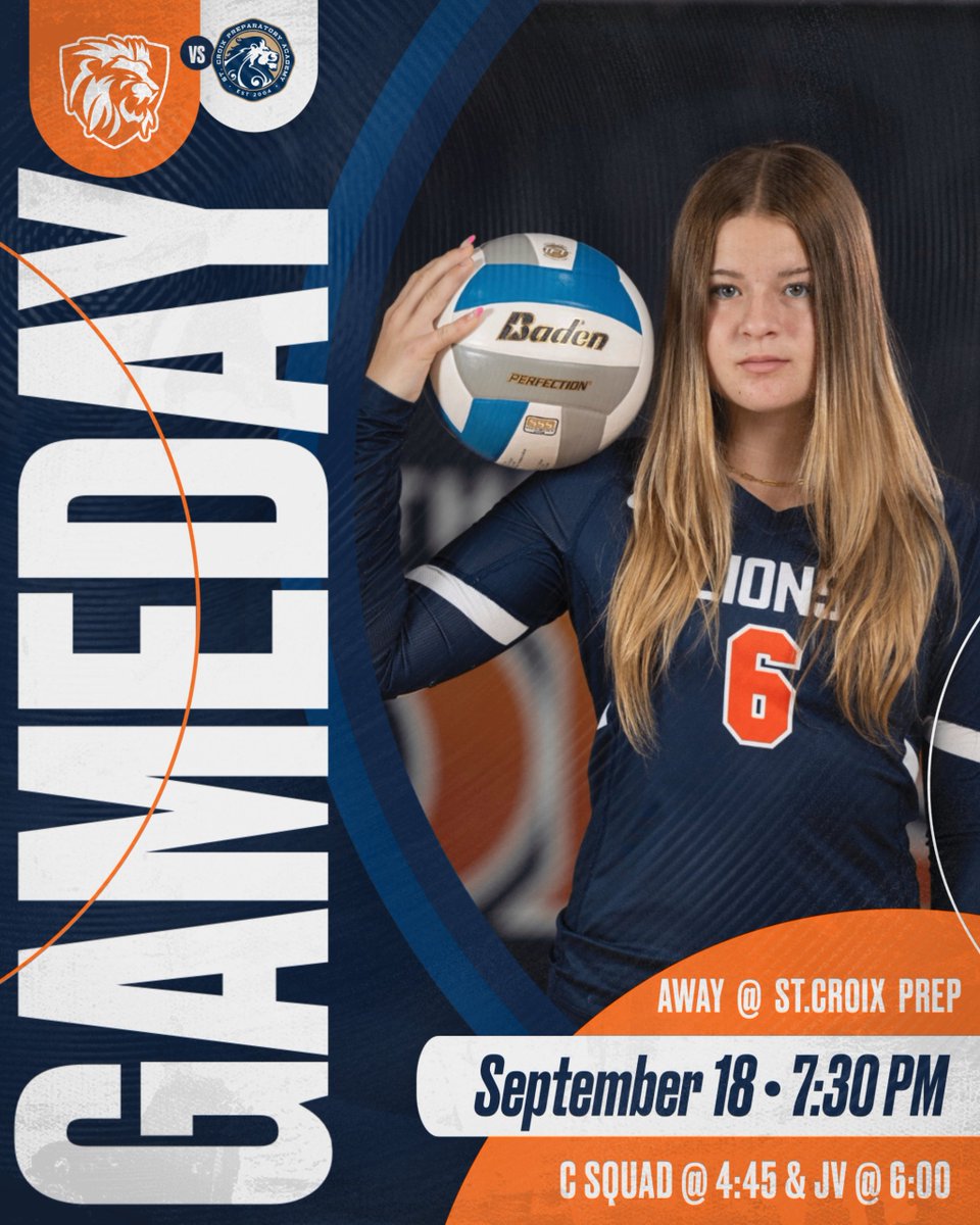 LCA_VB's tweet image. GAMEDAY!! Lions are away tonight @ St. Croix Prep💙🦁

⏱️: 4:45┃6:00┃7:30
📍: St. Croix Preparatory Academy 

#lcaroars