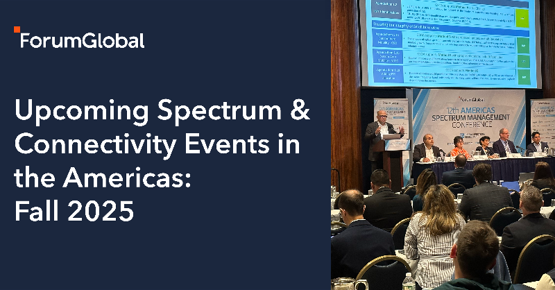 Forum_Global's tweet photo. This fall, join us for a series of high-level gatherings on spectrum &amp; connectivity across the Americas.

📌 Oct 30–31: #AmericasSpectrum
📌 Nov 12–13: #LatAmSpectrum
📌 Dec 8: #D2DPolicyAmericas
📌 Dec 9: #AmericasSpaceForum

More details &amp; registration ⤵️