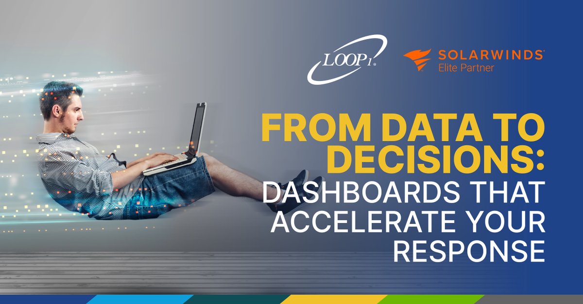 Loop1Global's tweet image. Dashboards should do more. 
The #Loop1 @SolarWinds Unified Health Dashboard helps you: 
 
✅ Spot issues fast 
✅ Share exec-level views 
✅ Cut through the noise 
 
Installed by experts for a fixed fee. 
👉 Want to see it in action? hubs.ly/Q03JWV0d0