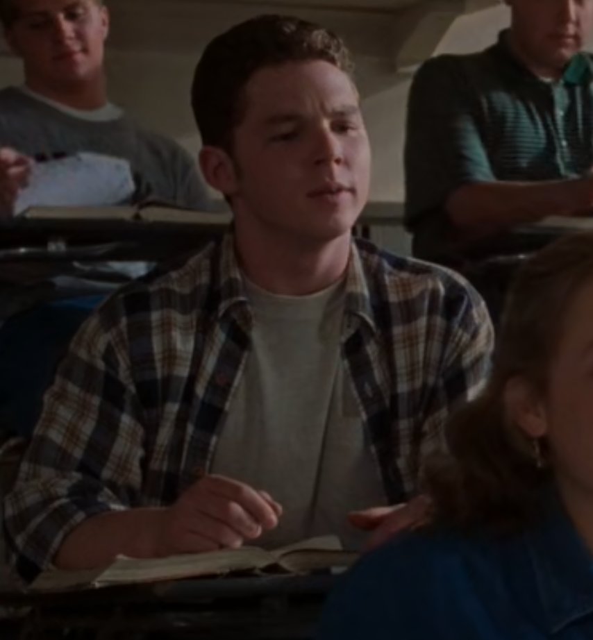 shawnhats's tweet photo. shawn hatosy (22yo) as jack in "in &amp; out" (1997) https://t.co/KsWkI6jECI