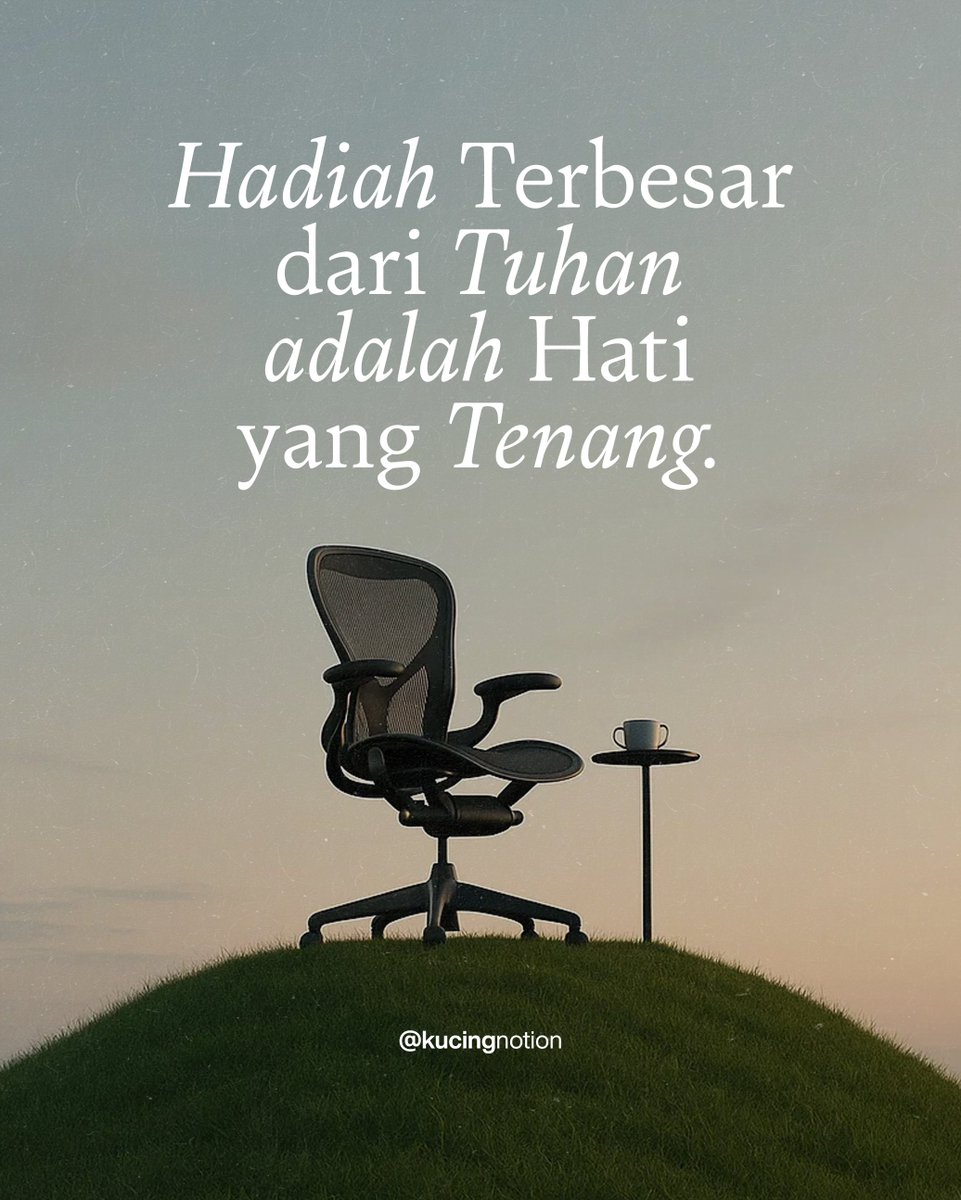kucingnotion's tweet image. God doesn’t always give us what we want. Sometimes He gives us something greater: a peaceful heart to carry us through life. 🌿
_
#HIdupSederhana #Mindfulness #lyfewithless
