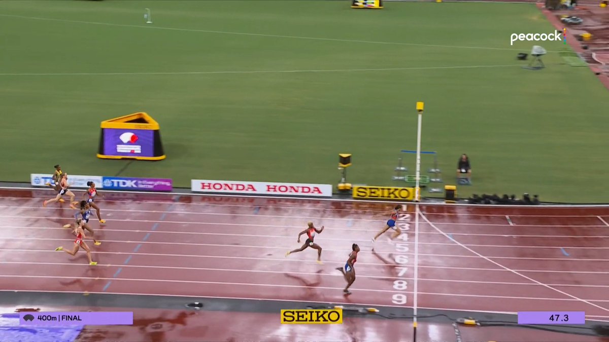 Sydney McLaughlin-Levrone

-First woman to run under 48 seconds for 400m in 40 years
-First woman to become world champion at both 400m and 400m hurdles
-In her last seven global finals, SML has run six world records and 47.78