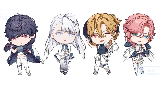 I drew chibi versions of OC! I think they turned out cute