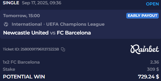 We all know that Newcastle can't beat Barcelona right?