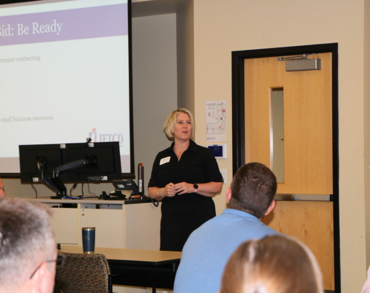 Check out Suzanne on the front page! We were in Benton Township this week to give our GovCon presentation at the Gateway to Mission Markets event, hosted by Cornerstone Alliance 👉 lnkd.in/g9suJs9e 

Come see Suzanne talk at future ODAI events!