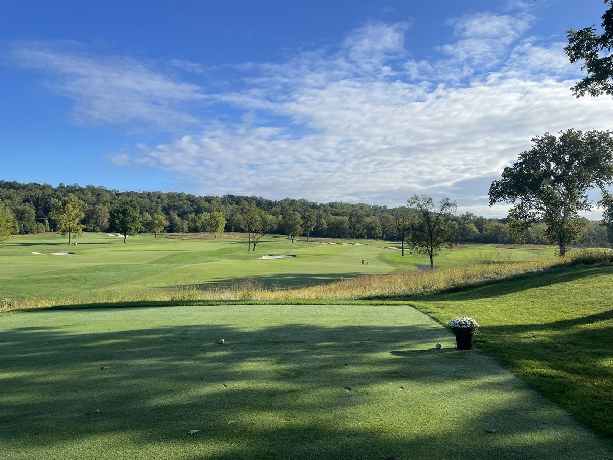 Appreciating Militia Hill today while setting up for women’s member-guest practice rounds. Here’s # 1, 3, 14, 17