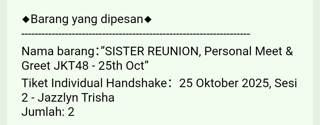 rendi_brd's tweet photo. Aseek see uuu cintaku @JTrisha_JKT48 akhirnya bisa 2S juga sama MnG juga. Terimakasih banyak @whenyesfamily48 . Atas bantuannya Asli gacor parahh🔥🔥
#WhenYesJoki https://t.co/hXAAA0oB2L