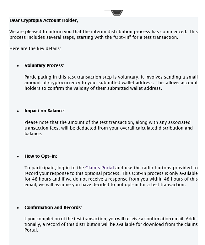 airbon2015's tweet image. #cryptopia
ハッキングされ破産から６年、テスト送信のご案内