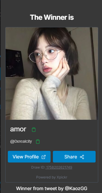 Congrats to @0xrealcity on winning 15$

Please DM me to claim your prize 🎉