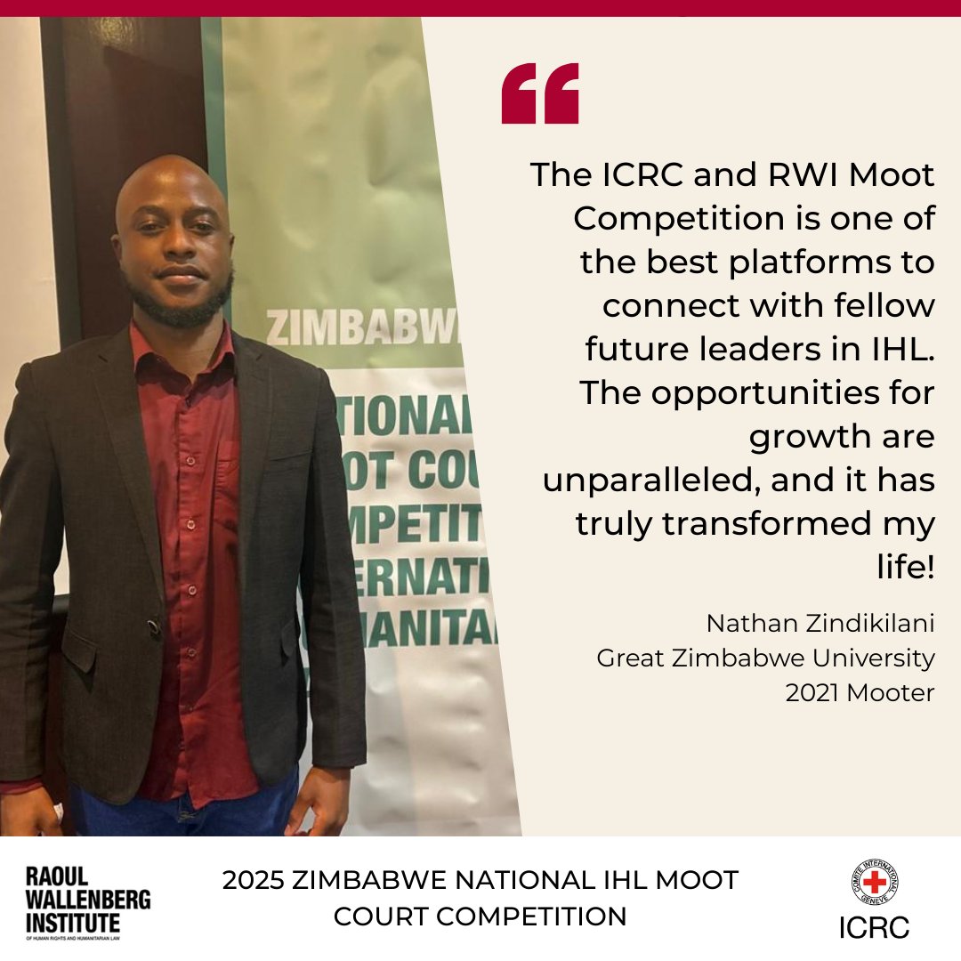 The Zimbabwe IHL Moot Court Competition is more than a contest. It is a journey of growth for those wanting to pursue a career in #IHL, It requires resilience and dedication. Hear from our past Mooters whose voices were shaped for the future of law. <a href="/RWallenbergInst/">Raoul Wallenberg Institute</a>