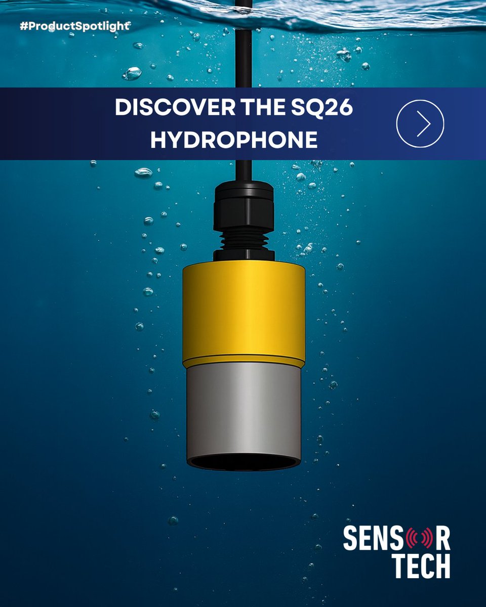 sensor_tech's tweet image. 🌊 The SQ26 Hydrophone delivers precision &amp;amp; durability from 1 Hz–28 kHz and down to 2000 m.
🔹 Wideband detection, high sensitivity, custom connectors &amp;amp; preamp
🔹 Mounting: Thru-Hole, Flange, Flush + custom
#Hydrophone #SensorTech