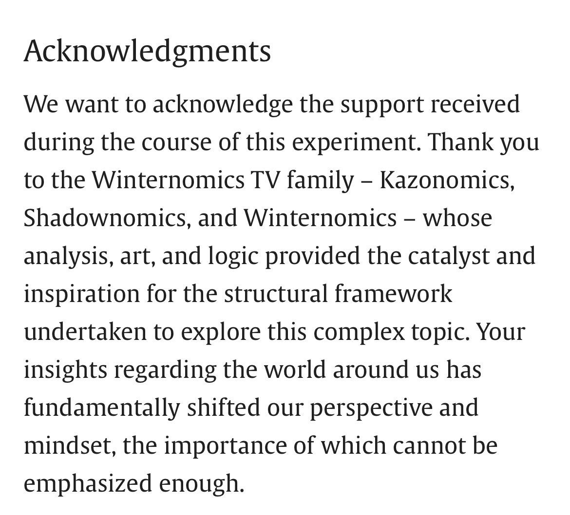 veecee00's tweet photo. Know I haven’t been around in forever, had to focus on completing my PhD. Meanwhile this work was just published, and have to shout out @TheRealNomics @winternomics for the inspiration and help through your art, logic, and analysis! 

https://t.co/3ooyO4hqnX https://t.co/AA1guO7n5t