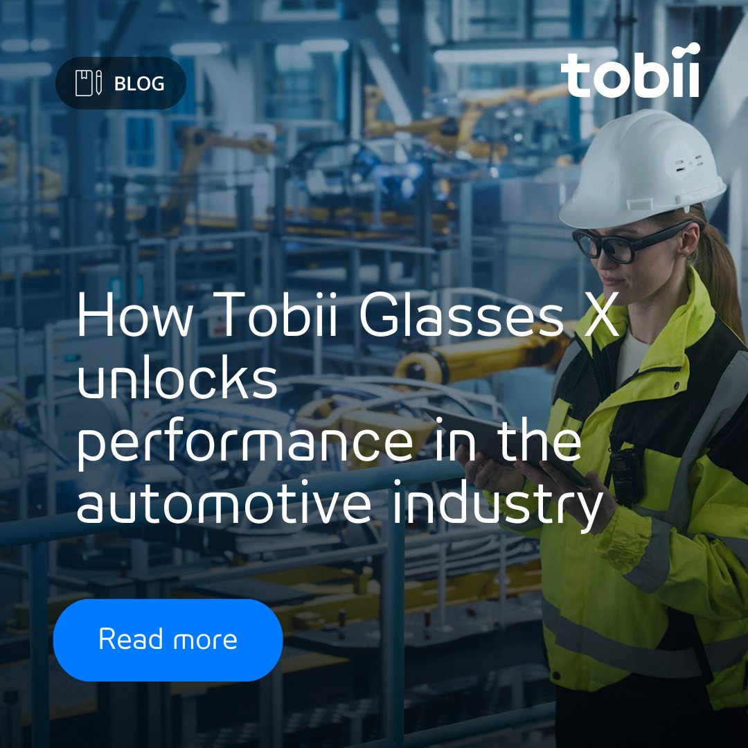 TobiiTechnology's tweet image. From the factory floor to the test track, #EyeTracking is helping the automotive industry unlock safer, smarter performance.

Glasses X reveals how workers and drivers focus under pressure — boosting safety, training, and trust.

👉 Read the full blog: go.tobii.com/l/151161/2025-…