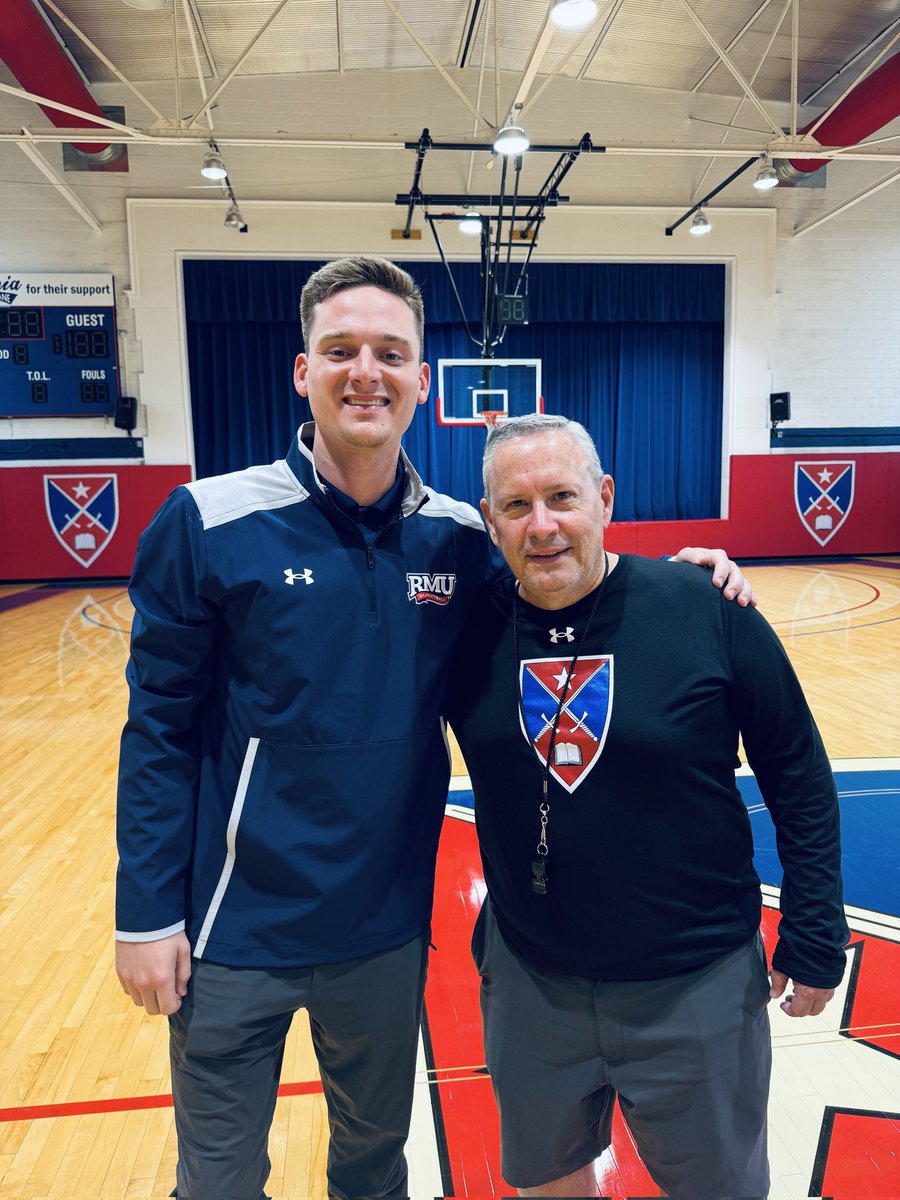 Great to see Keith Oddo, Asst Coach- Robert Morris University, at Fork Union!