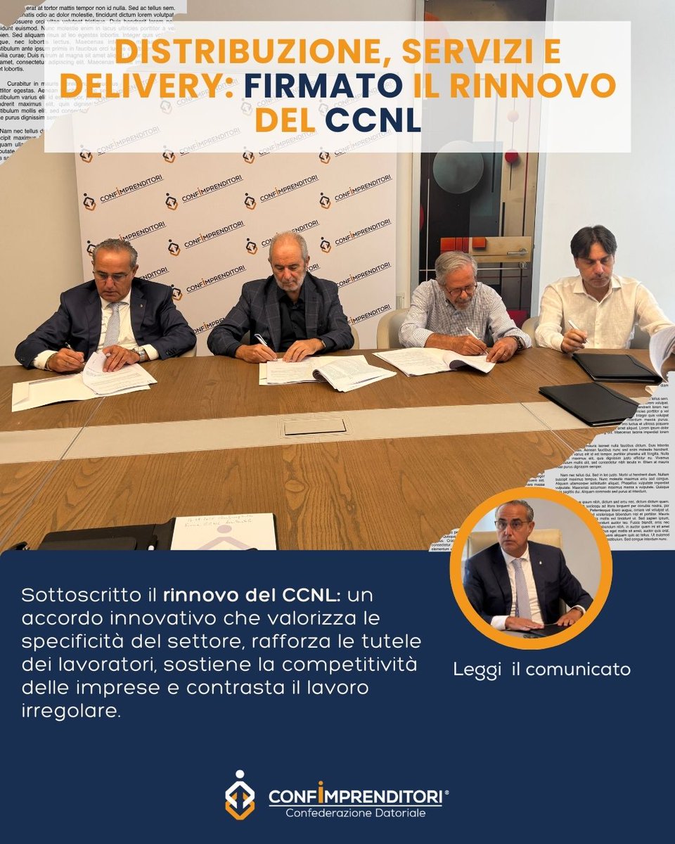 #ccnl per la distribuzione delle merci, #servizipostaliprivati e #delivery dell'Ultimo Miglio: firmato rinnovo. #assopostale #filcom #fismic #confsal #ciuunionquadri