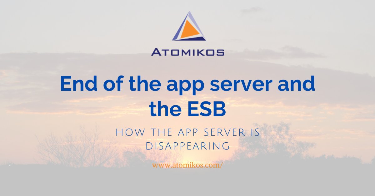 Atomikos's tweet image. Is the app server disappearing with the ESB going along? dld.bz/ggtCQ #microservices
