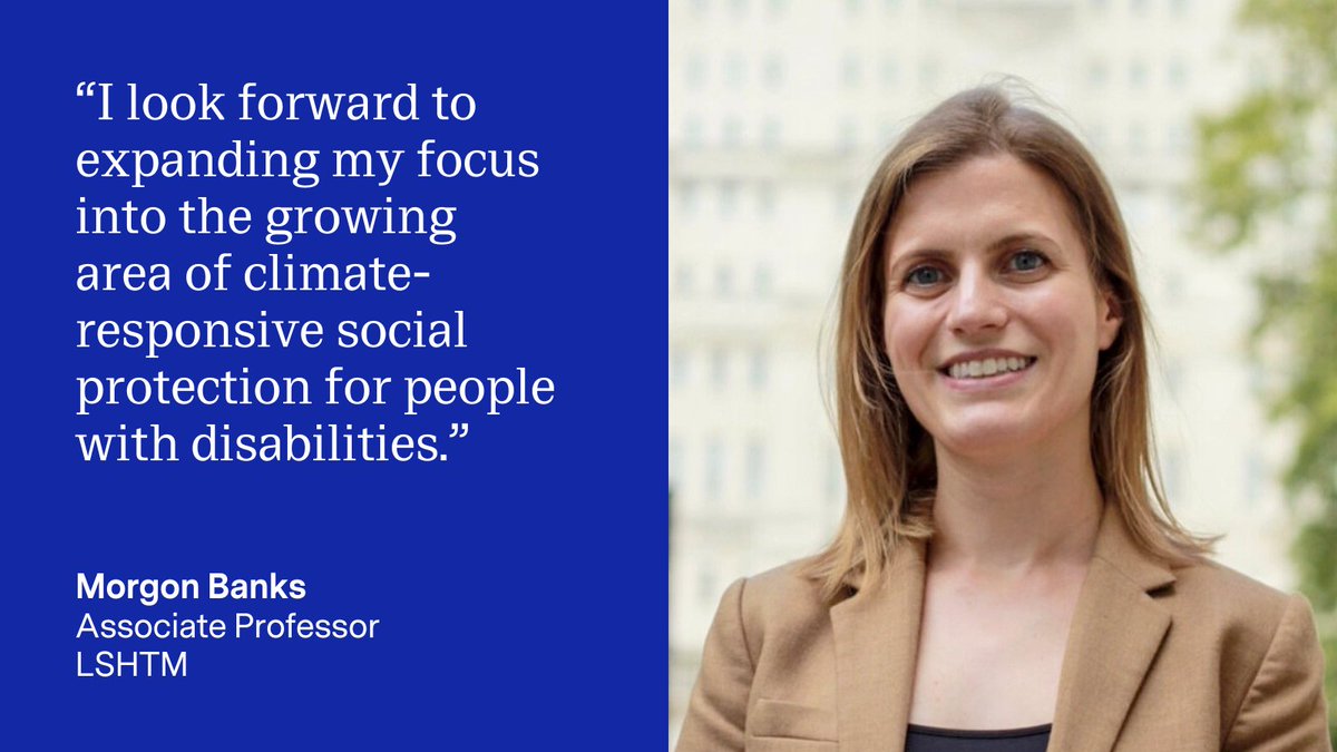 ICED_LSHTM's tweet image. Congratulations to ICED&apos;s Dr Morgon Banks, who has been awarded a @UKRI_News Future Leaders Fellowship!👏

She will lead a project in collaboration with @Bigd_BracU on disability-inclusive responses to climate change and extreme weather events.

Read more: lshtm.ac.uk/newsevents/new…