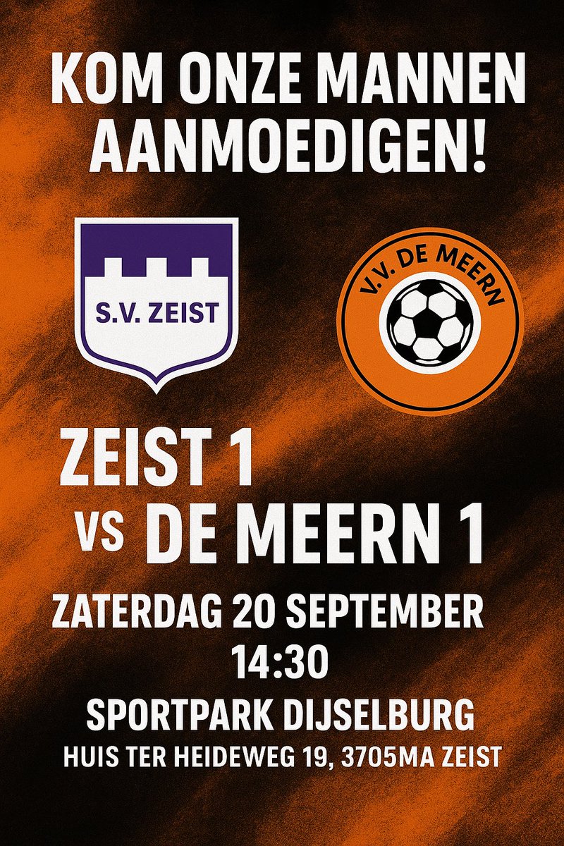Competitie aftrap <a href="/VVDeMeern/">V.V. De Meern</a> tegen Zeist ⚽️