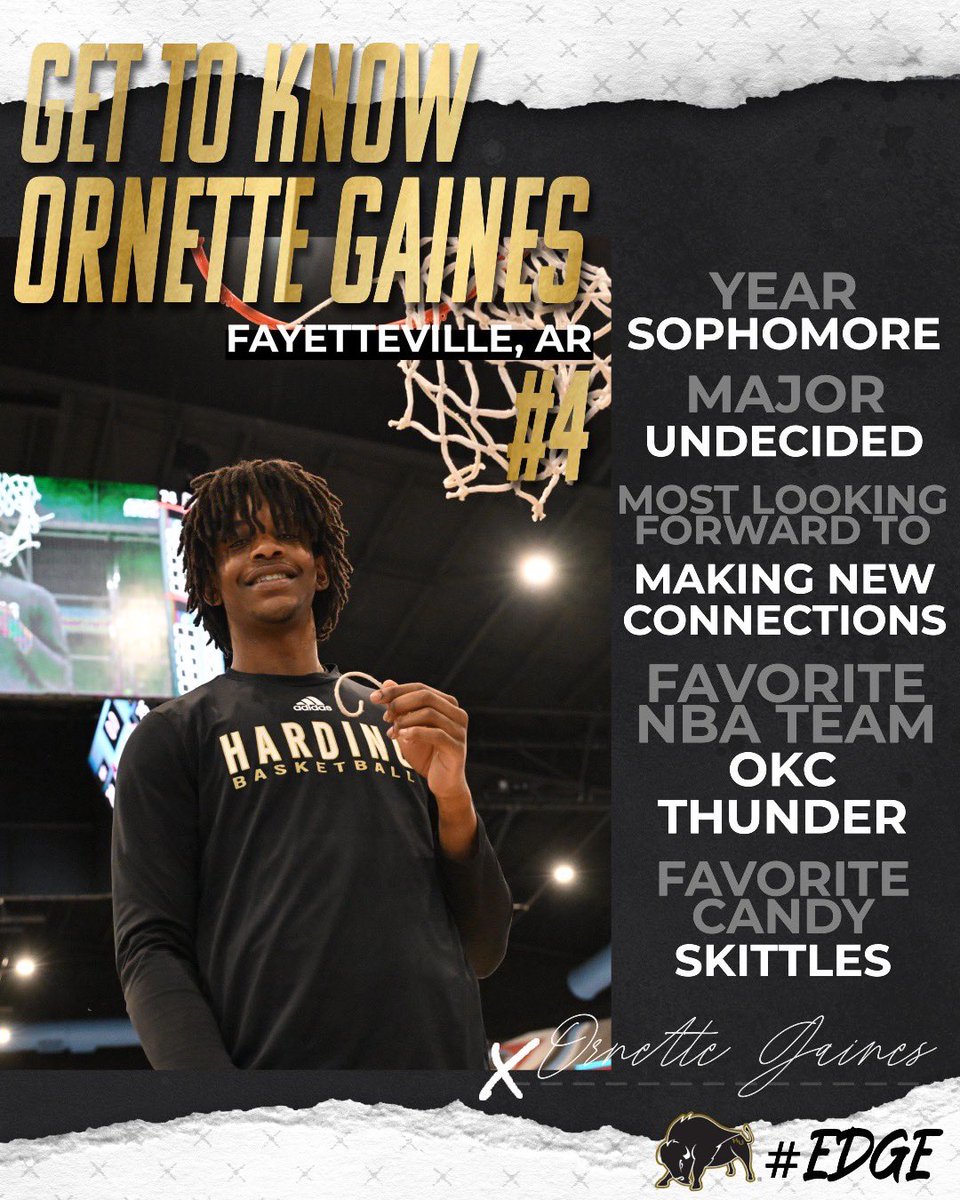Learn a little more about Ornette Gaines!

#EDGE | #GoBisons